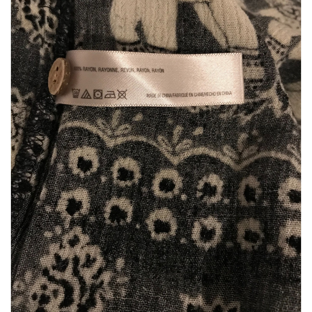 Anthro Lilka Elephant Print Jumpsuit S Jaipur Button Front Boho - Picture 11 of 12